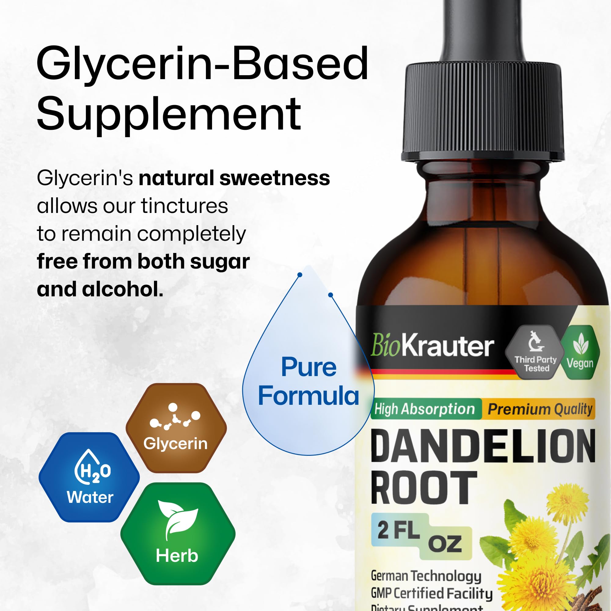 BIO KRAUTER Glycérine – base sans alcool.