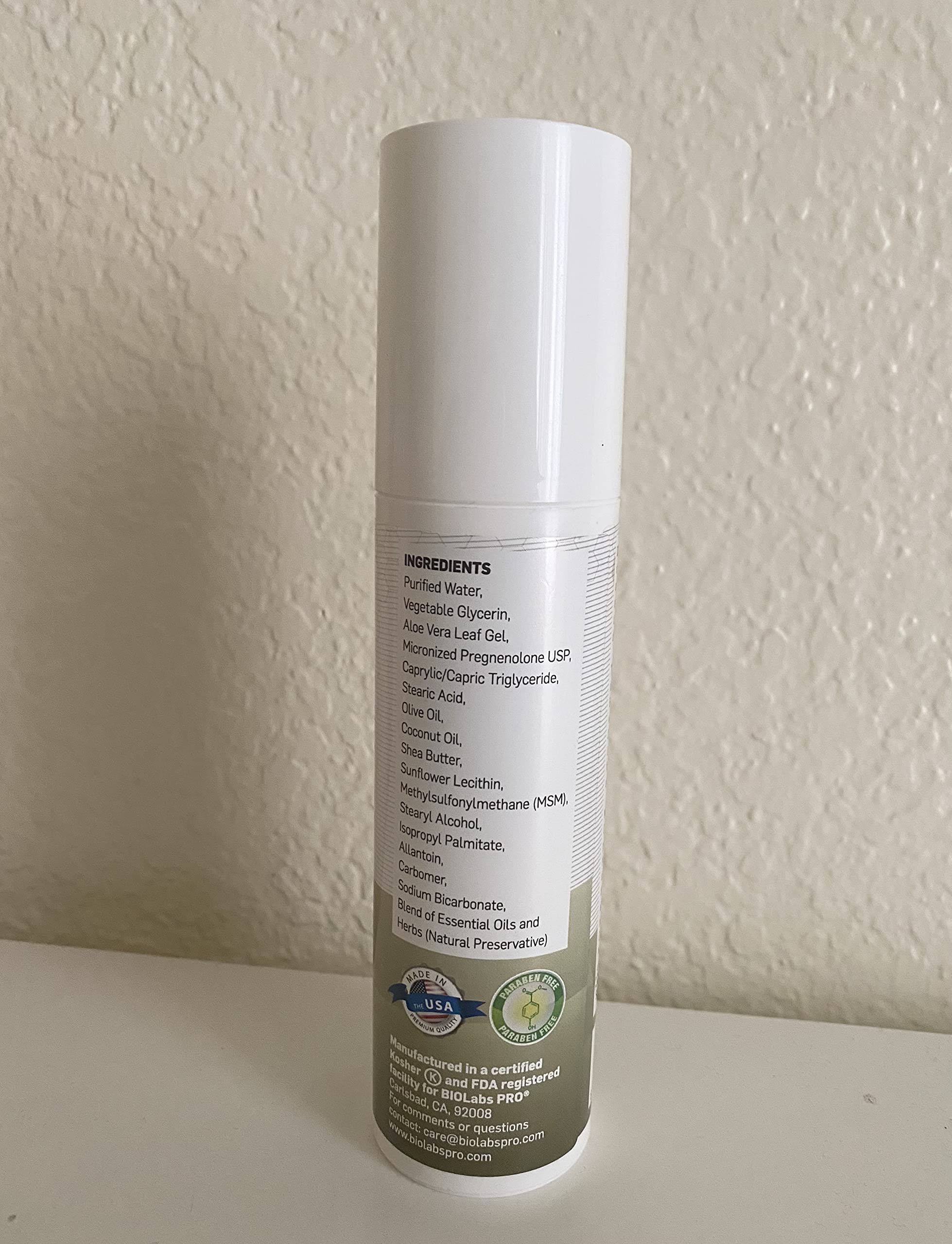BIOLABS PRO crème pregnenolone bioidentique, option naturelle.