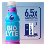 BIOLYTE, étiquette visible sur bouteille, présentation claire et sans gluten.