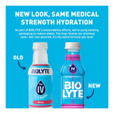 BIOLYTE, bouteille sur table prête à l'hydratation après l'entraînement.