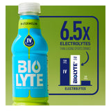 Étiquette sans gluten BIOLYTE sur la bouteille, option adaptée à certains régimes.