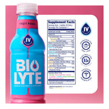 Biolyte Fruit Punch : bouteille ouverte montrant le bouchon.