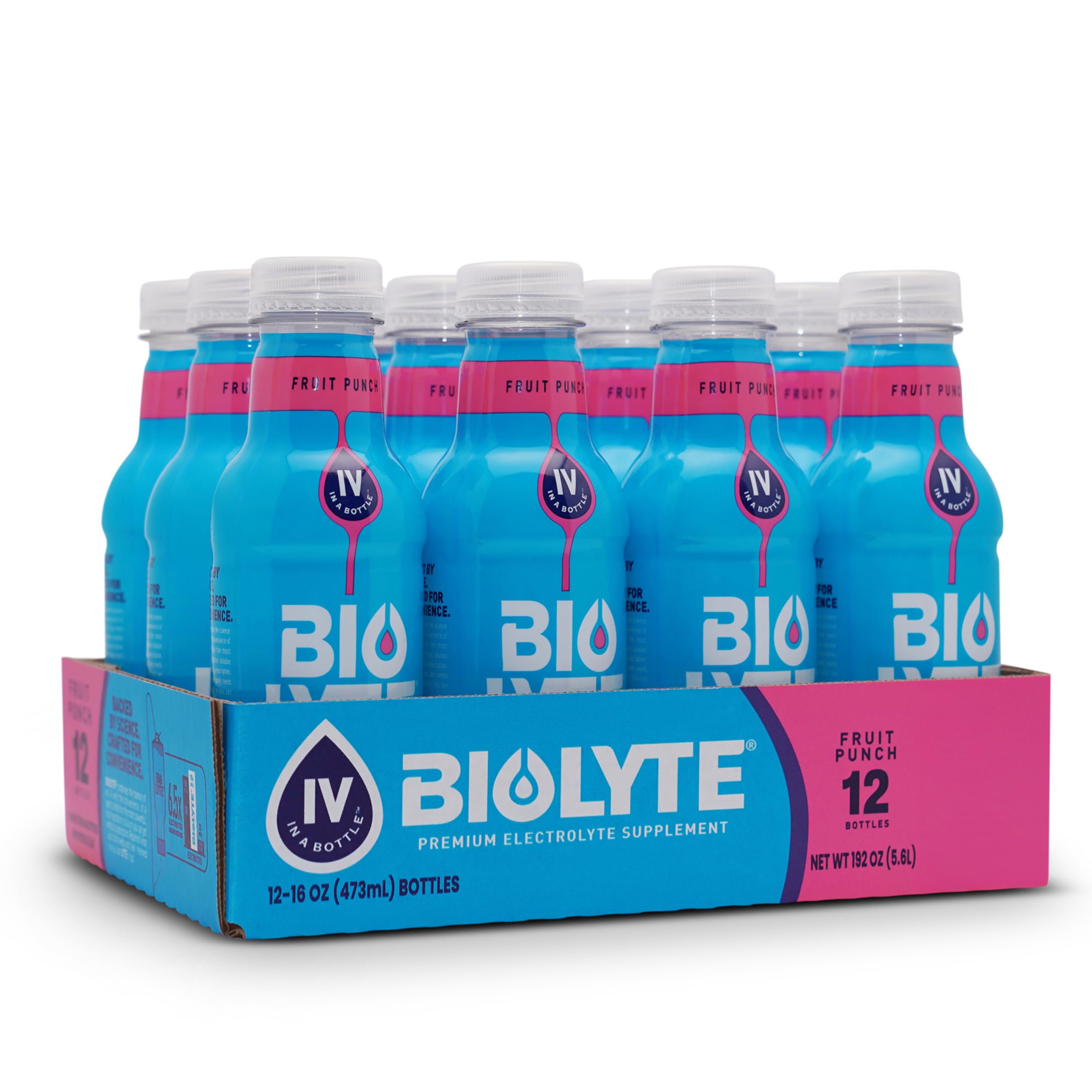 Biolyte Fruit Punch : bouteille prête à l'hydratation quotidienne.