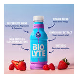 BIOLYTE, verre avec boisson prête à être dégustée après repas.