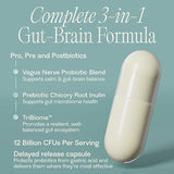 Bioma Anti-Stress Probiotics — étiquette lisible indiquant l'utilisation quotidienne possible.
