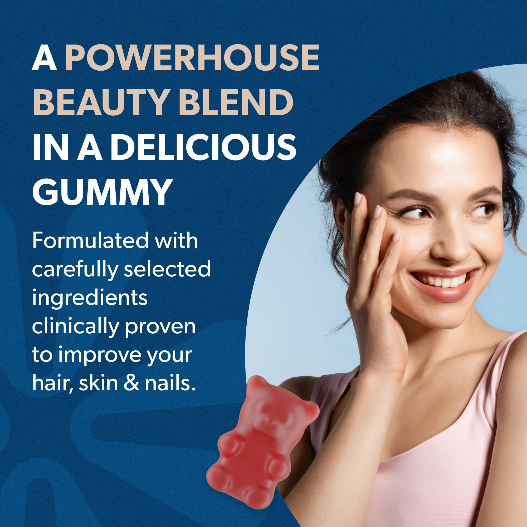 Gommes BIOMA avec vitamines C et E pour hydratation et éclat.