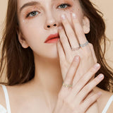 BioMag bagues cuivre cœur détail: design cœur sophistiqué pour un look quotidien.
