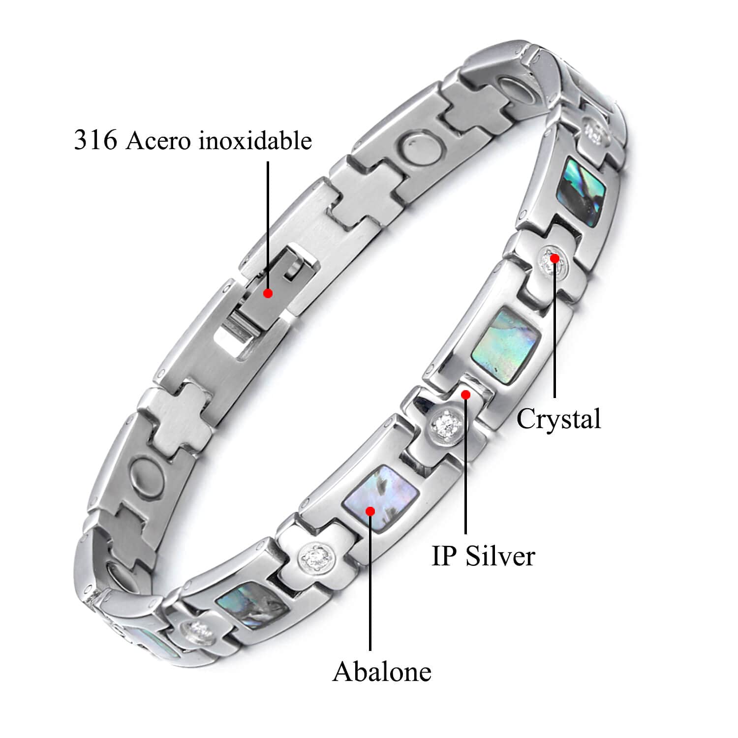 BioMag design abalone et cristal capte la lumière avec élégance.