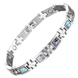 BioMag bracelet magnetique titanium pour femmes, confort et style quotidien.