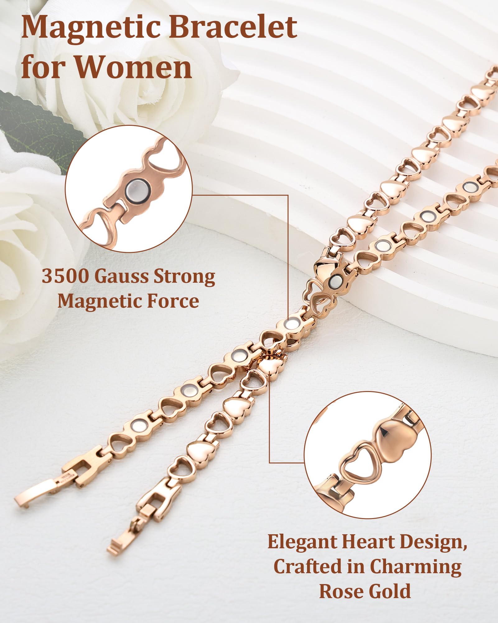 BioMag coeur design bijou, touche elegante pour toutes les tenues.