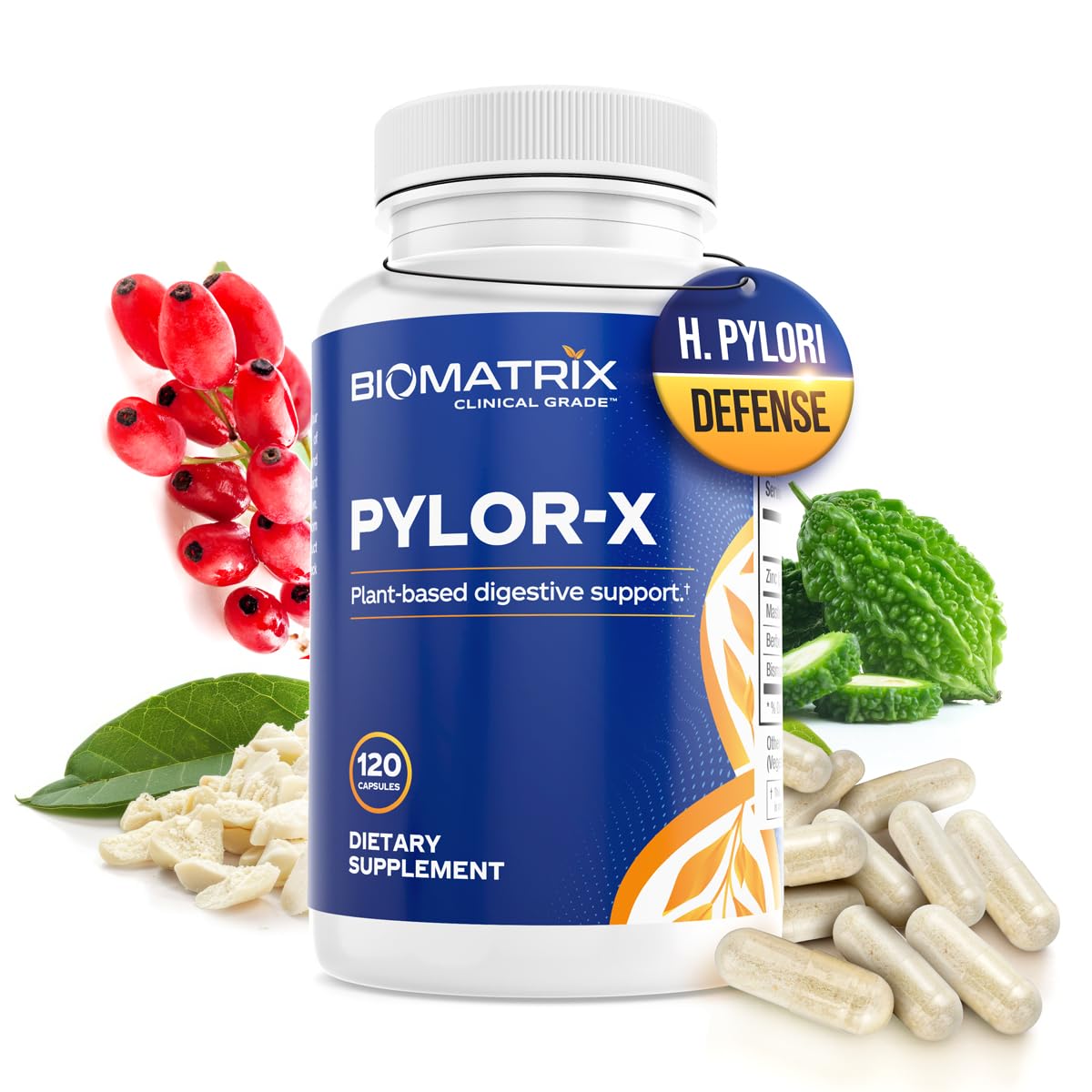 BioMatrix Pylor-X emballage recto, présentation claire des ingrédients clés