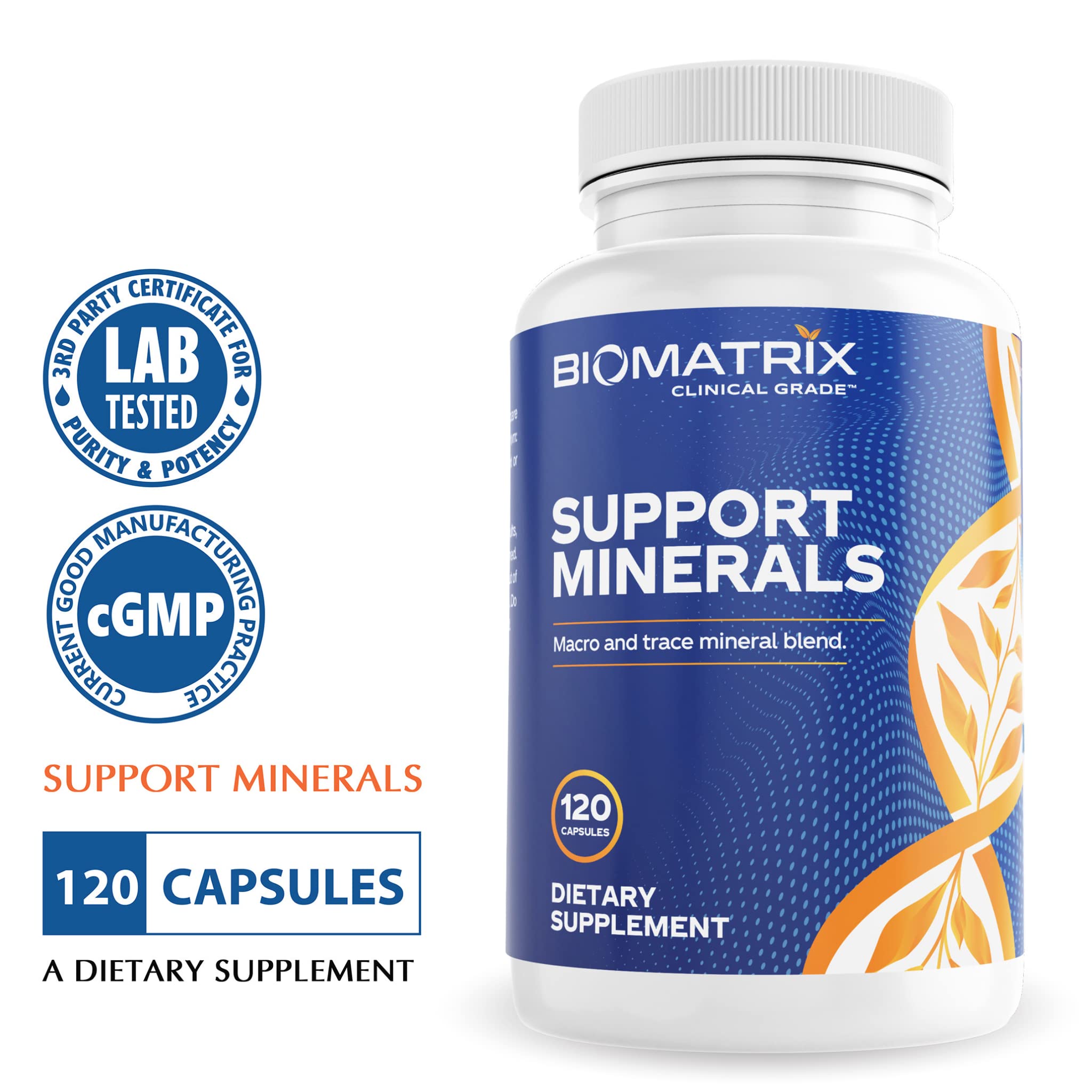 BioMatrix soutient les os et l'immunité avec calcium et vitamine D.
