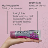 Biomed Dentifrice Sensitive procure une sensation fraîche après chaque brossage.