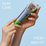 Biomed Gum Health, hydroxyapatite et arginine peuvent renforcer l’émail et réduire la sensibilité.
