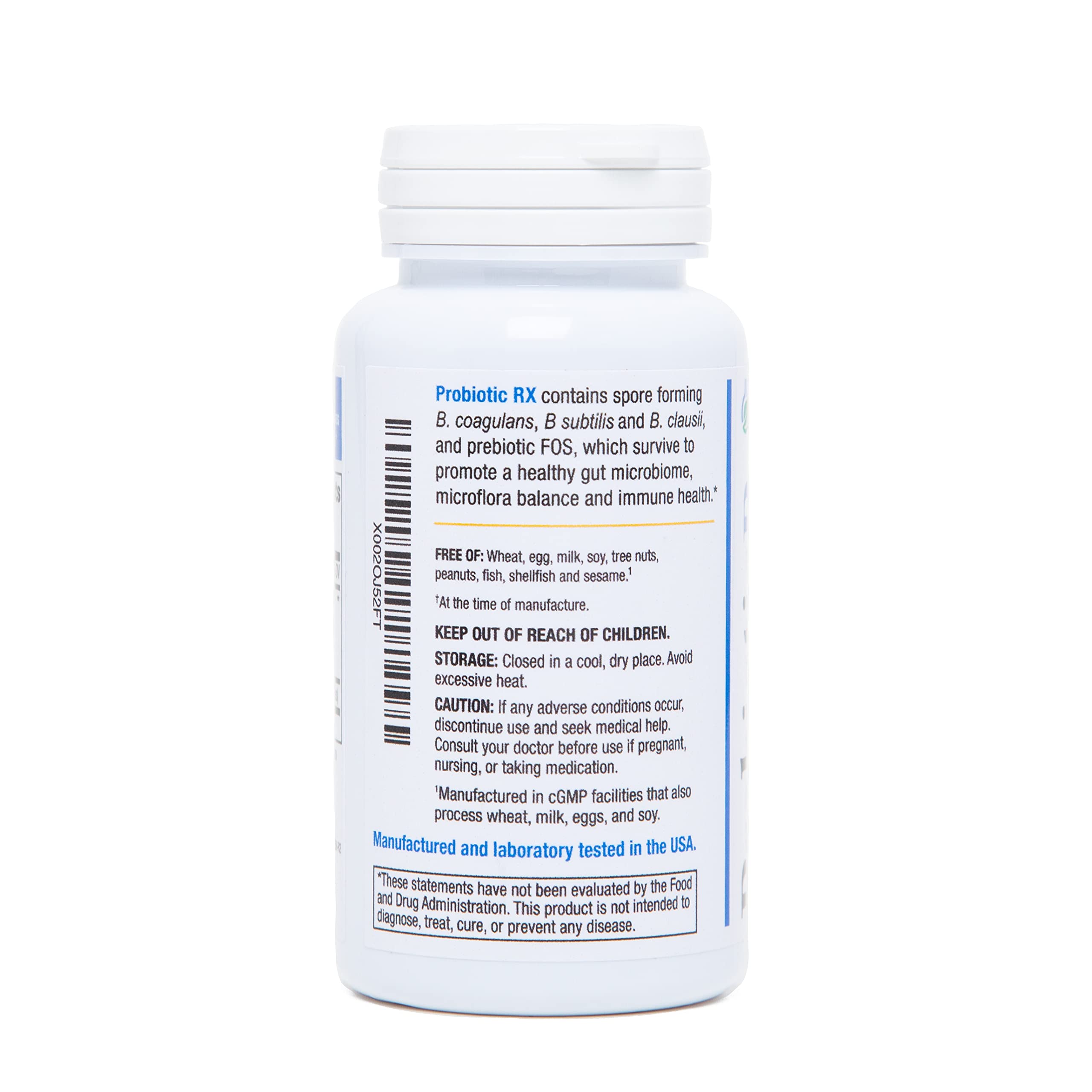 Biomedic Labs RX Probiotic Rx – emballage prêt à l’emploi, stabilité sans réfrigération.
