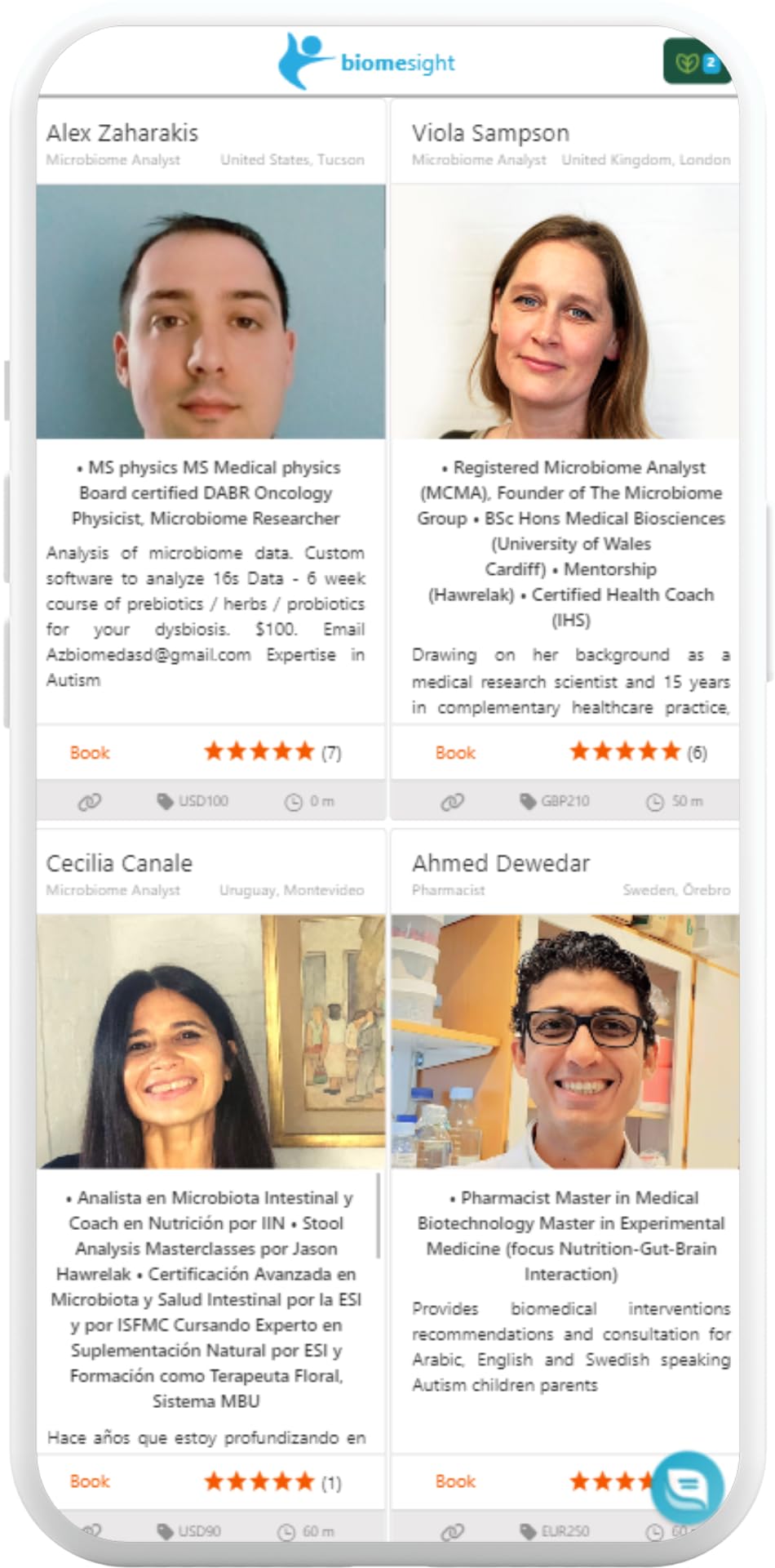Biomesight, recommandations alimentaires personnalisées selon votre profil