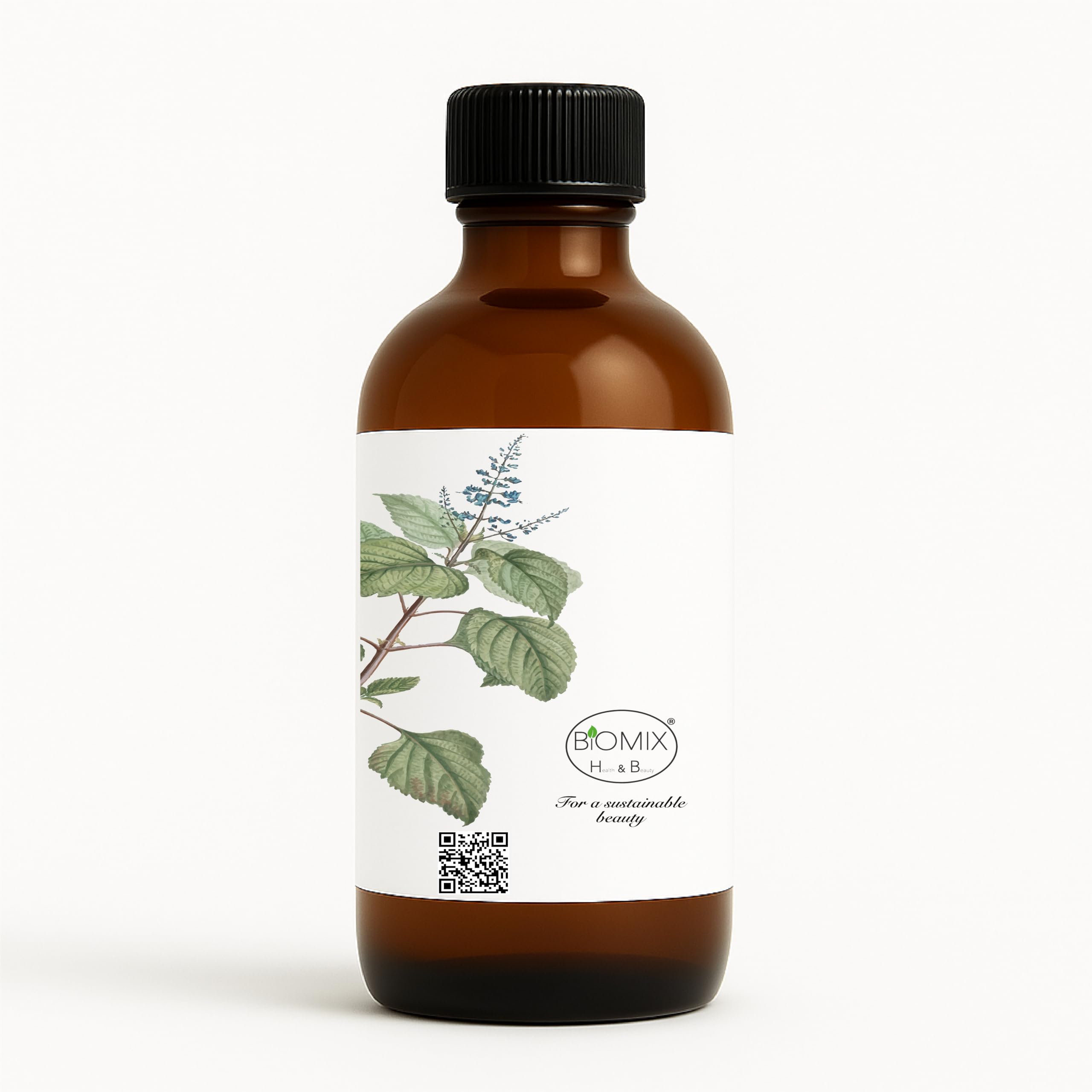 Biomix huile menthe poivrée – aromathérapie pour concentration et énergie.