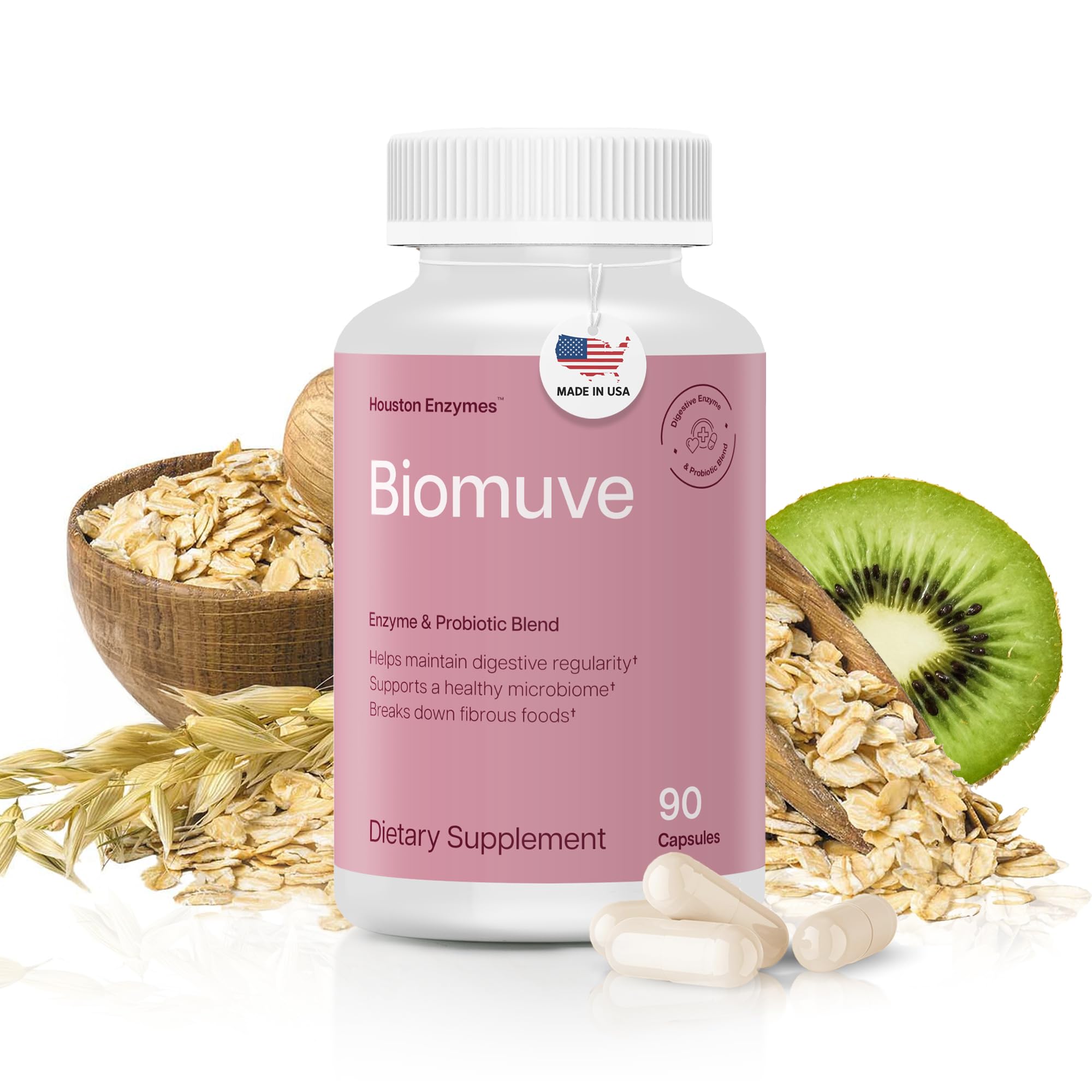 Biomuve: bouteille ouverte, soutien à la régularité intestinale.
