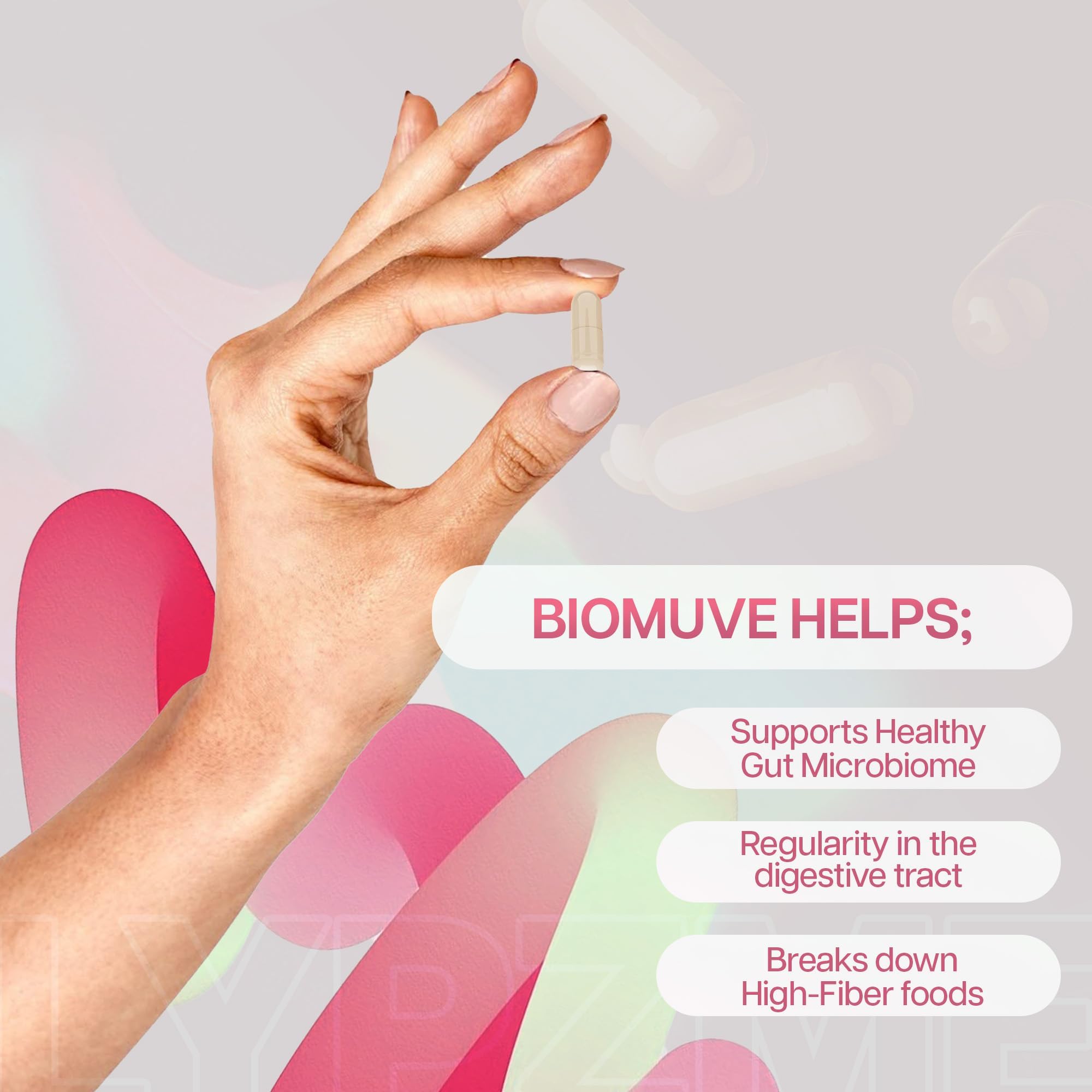 Étiquette Biomuve lisible sur l'emballage, informations claires.