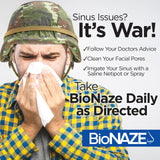 Capsules Bionaze prêtes à être prises avec une boisson.