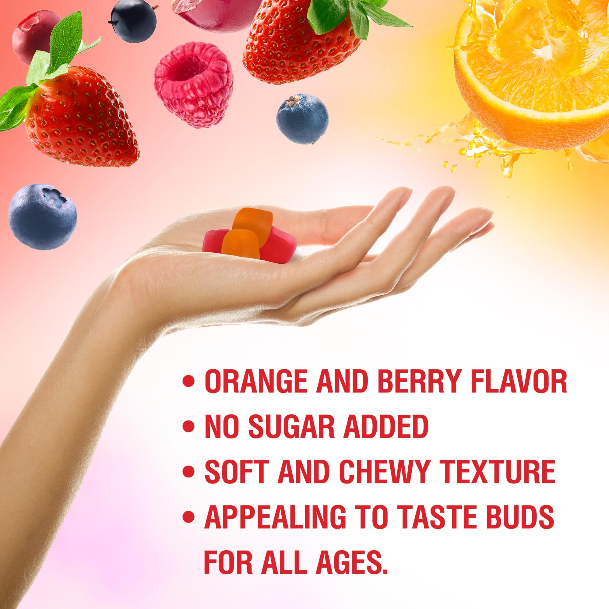 Gummies véganes BionerLab sans gluten et sans sucre, idéal pour les régimes spéciaux.
