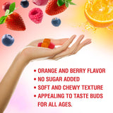 Gummies véganes BionerLab sans gluten et sans sucre, idéal pour les régimes spéciaux.