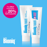 Emballage souple et ergonomique de la pâte dentifaire Bioniq Classic.