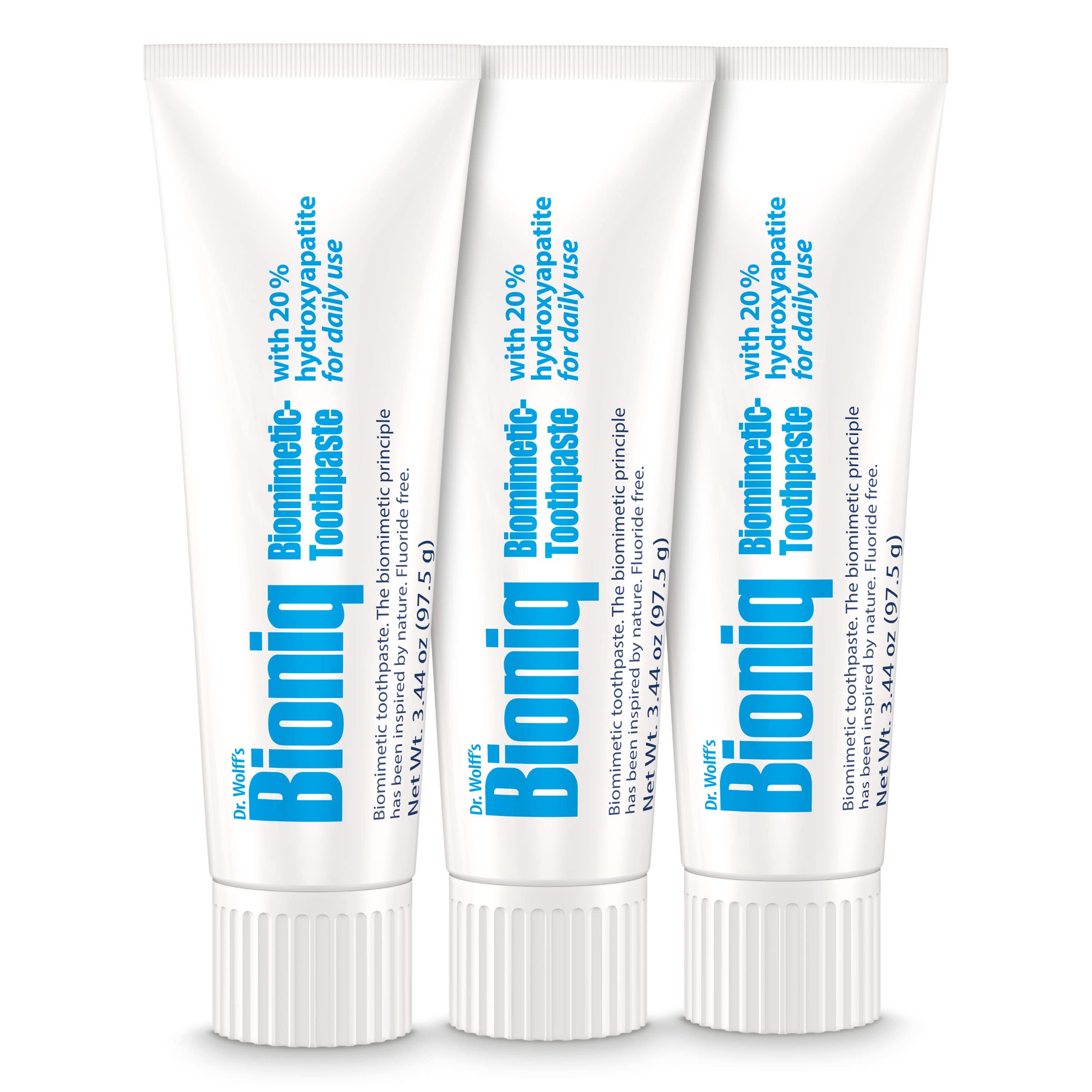 Pâte dentifaire sans fluorure et sans SLS, nettoyage doux quotidien.