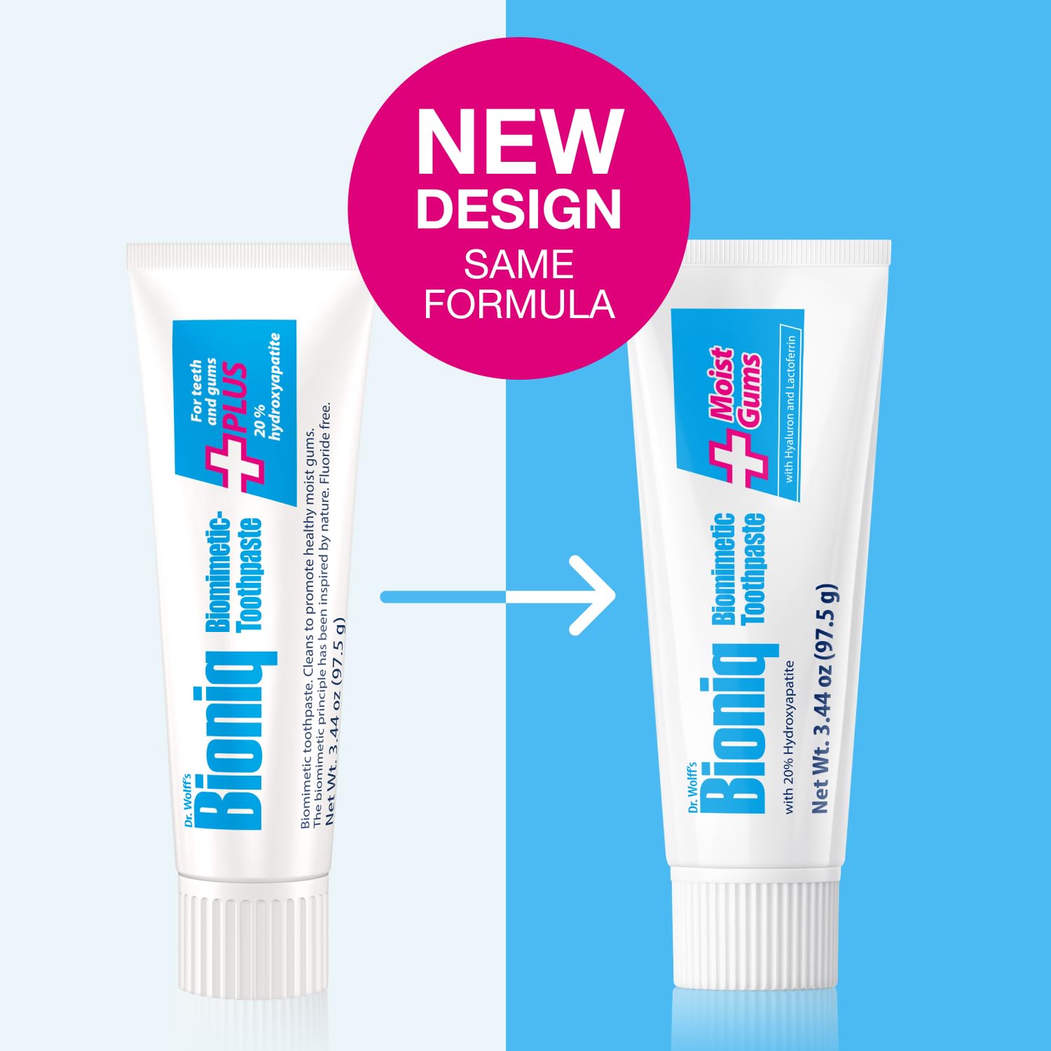 Formule sans SLS du dentifrice Bioniq Plus pour une utilisation douce