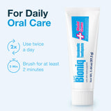 Texture crème menthe fraîche de la pâte dentifrice Bioniq Plus