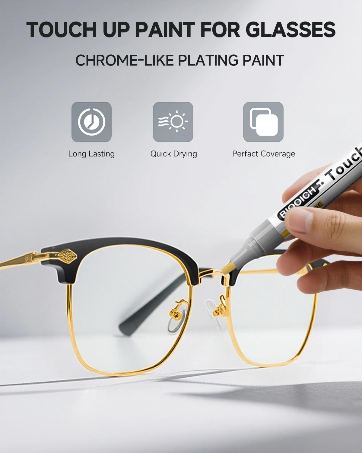 BIOOICH finition naturelle lunettes rayures: masque les rayures et uniformise le coloris.