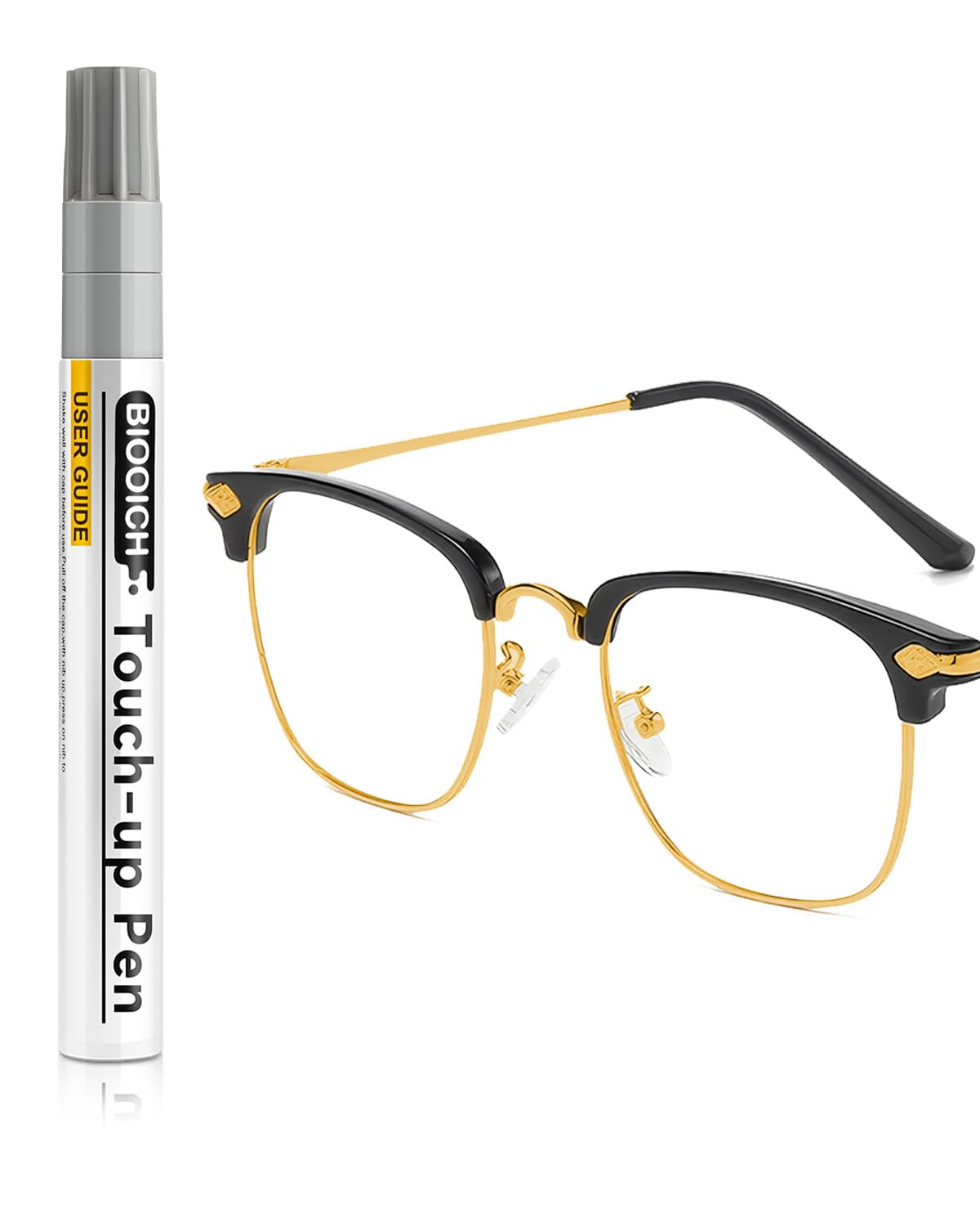 BIOOICH stylo retouche lunettes or, retouche rapide et finition naturelle.