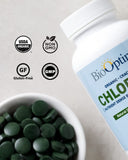 BioOptimal Chlorella : 120 comprimés, 30 portions possibles