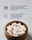 BioOptimal Collagen Peptides Capsules — sans OGM et ingrédients simples