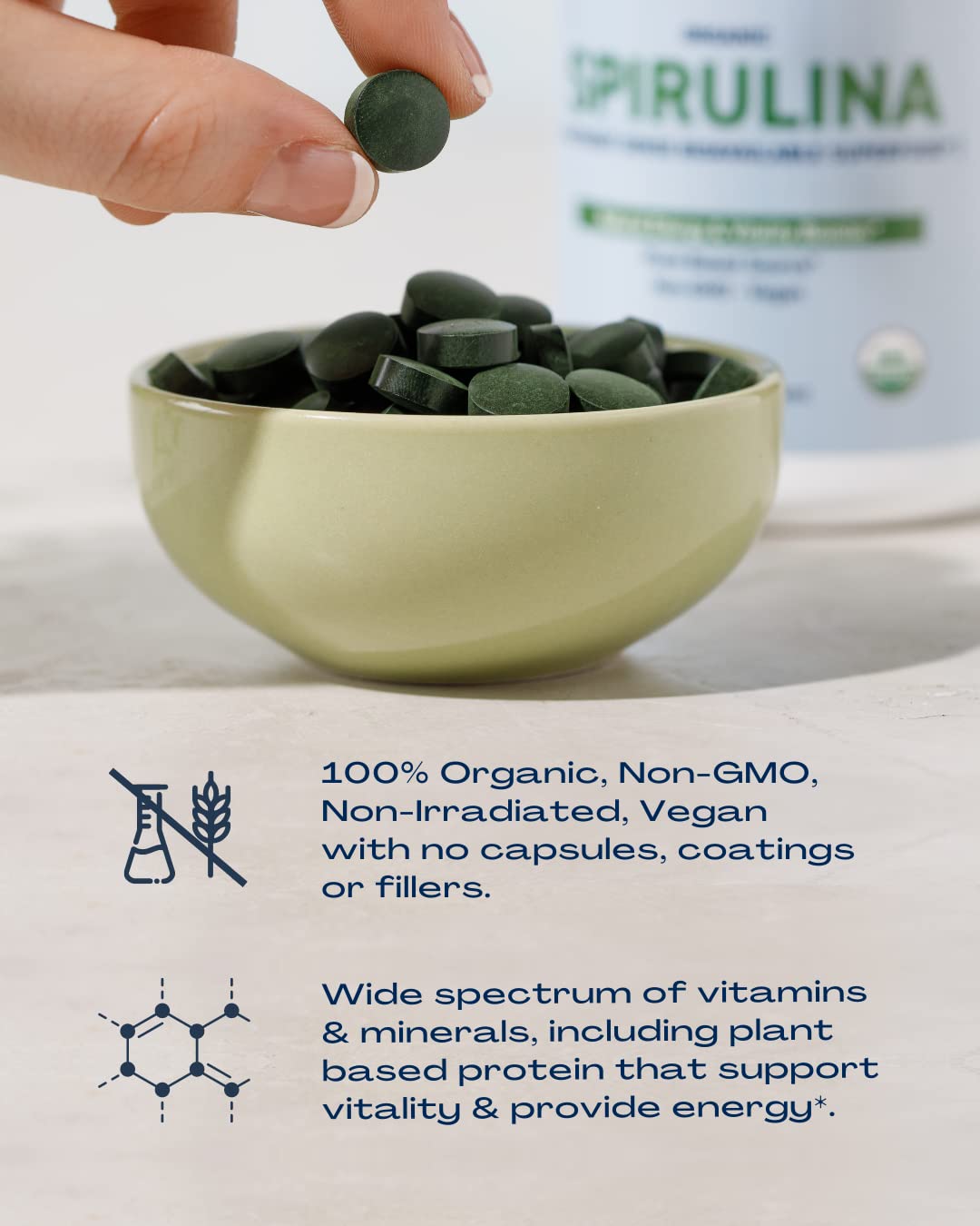 BioOptimal Spiruline: usage simple au quotidien avec une routine pratique.