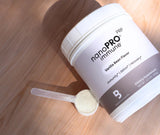 Biopharma Scientific Nanopro Immune whey-isolate: protéine pure issue de vaches nourries à l’herbe.