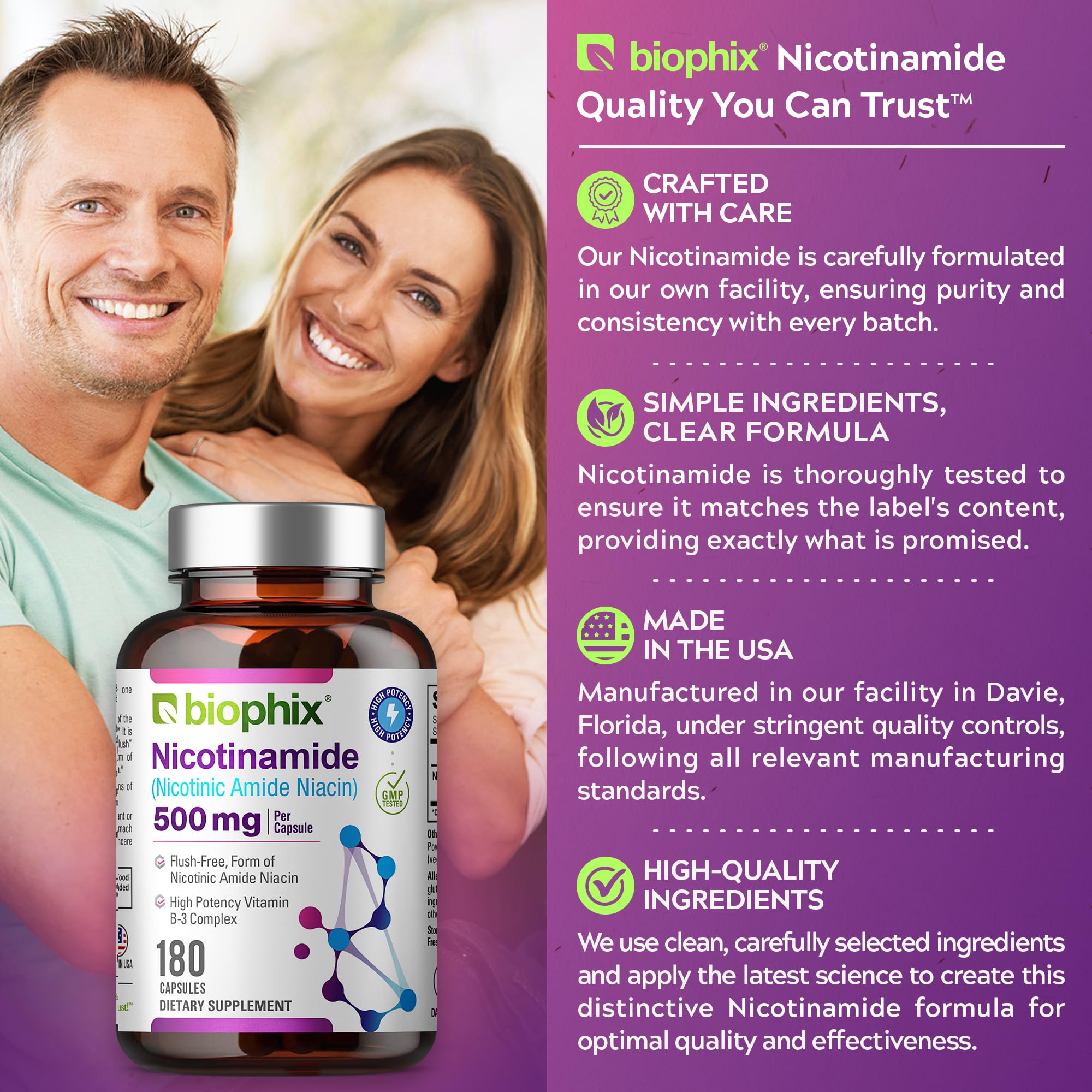 biophix nicotinamide-500mg dose quotidienne, rappel pratique