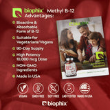 Logo ECOCERT et CCOF sur l’emballage Biophix Methyl B-12.