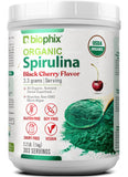 Biophix Spiruline bio saveur cerise-noire, pot de 1 kg, apport nutritionnel pratique