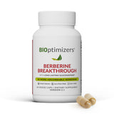 Bouteille BIOptimizers Berberine Breakthrough prête à l’emploi pour une routine métabolique potentielle.