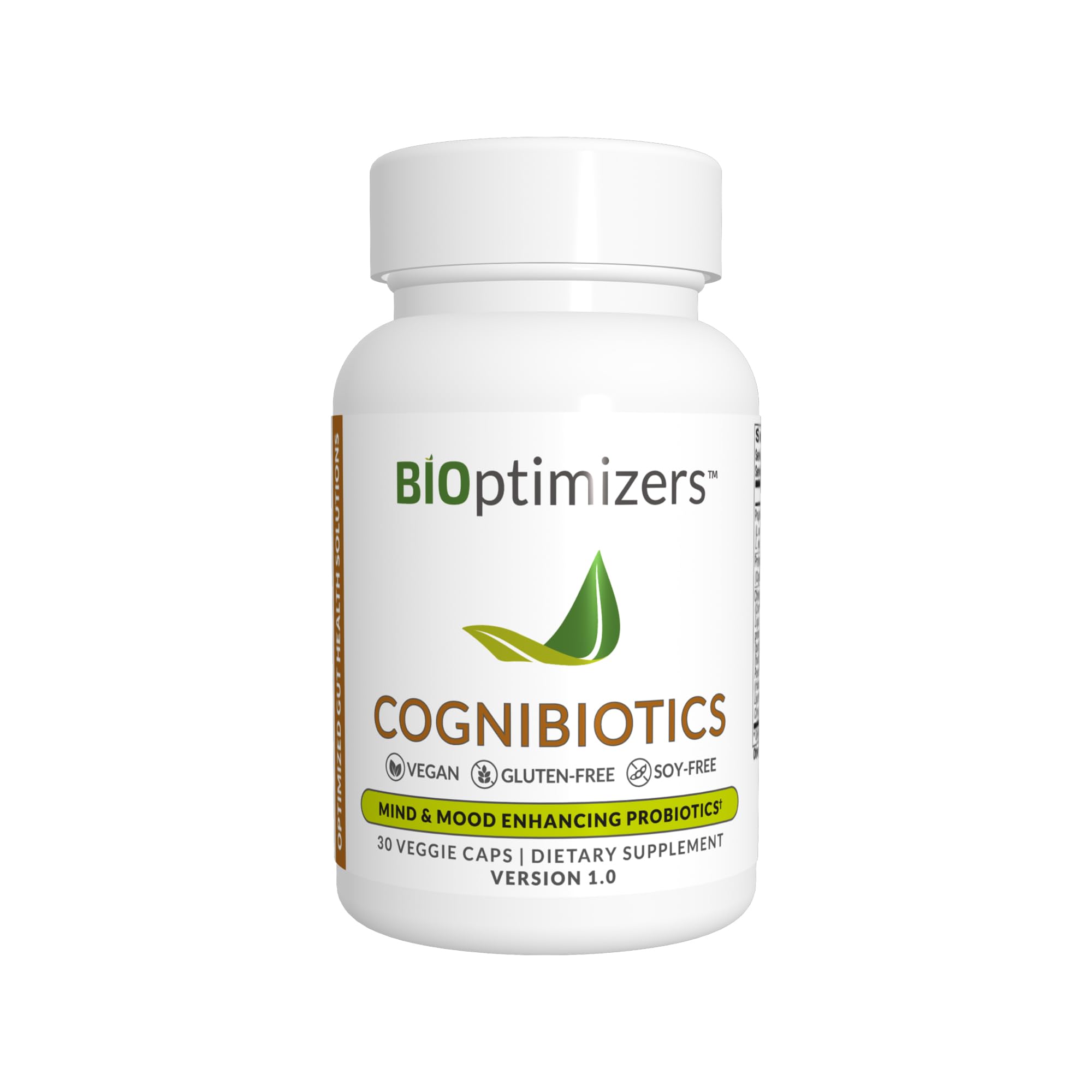 BIOptimizers Cognibiotics : bouteille de gélules prête à soutenir humeur et concentration.