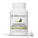 BIOptimizers Magnesium Breakthrough: bouteille et gélules faciles à prendre le soir