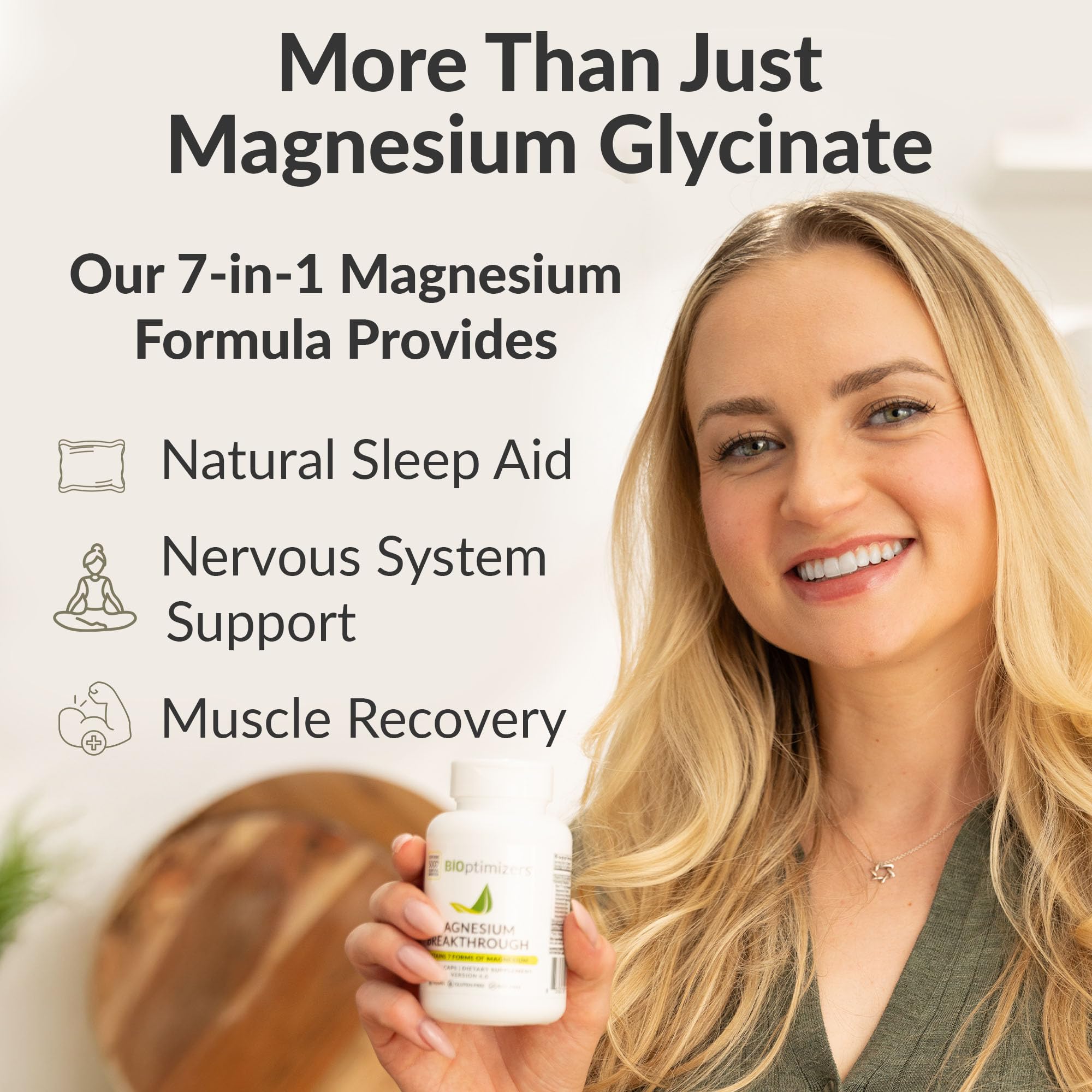 BIOptimizers Magnesium Breakthrough — ingrédients sans conservateurs pour une option pure