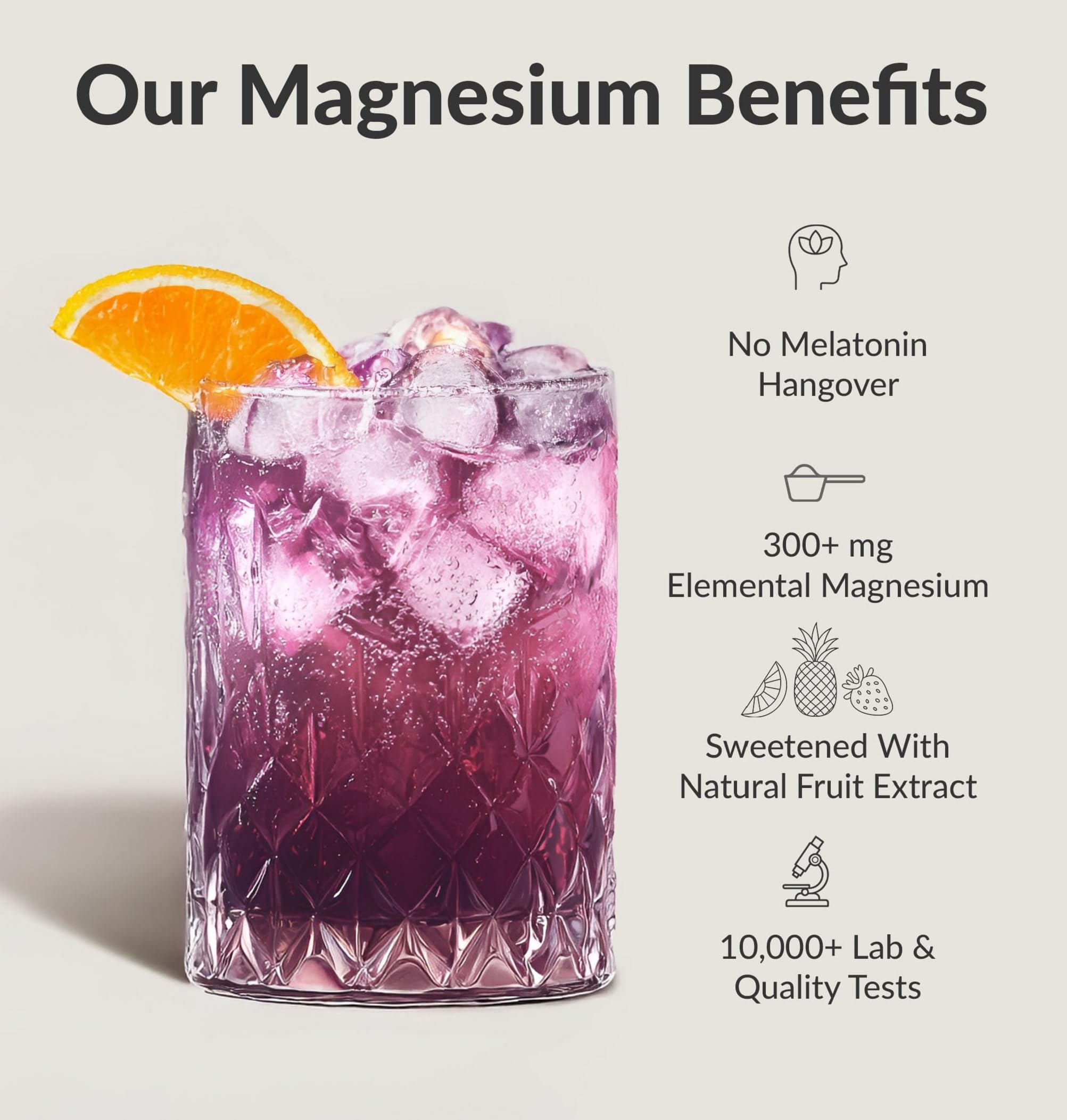 Verre prêt à boire BIOptimizers Magnesium Breakthrough pour hydratation et énergie légère