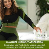 MassZymes: prise quotidienne facilitant le bien-être après les repas.