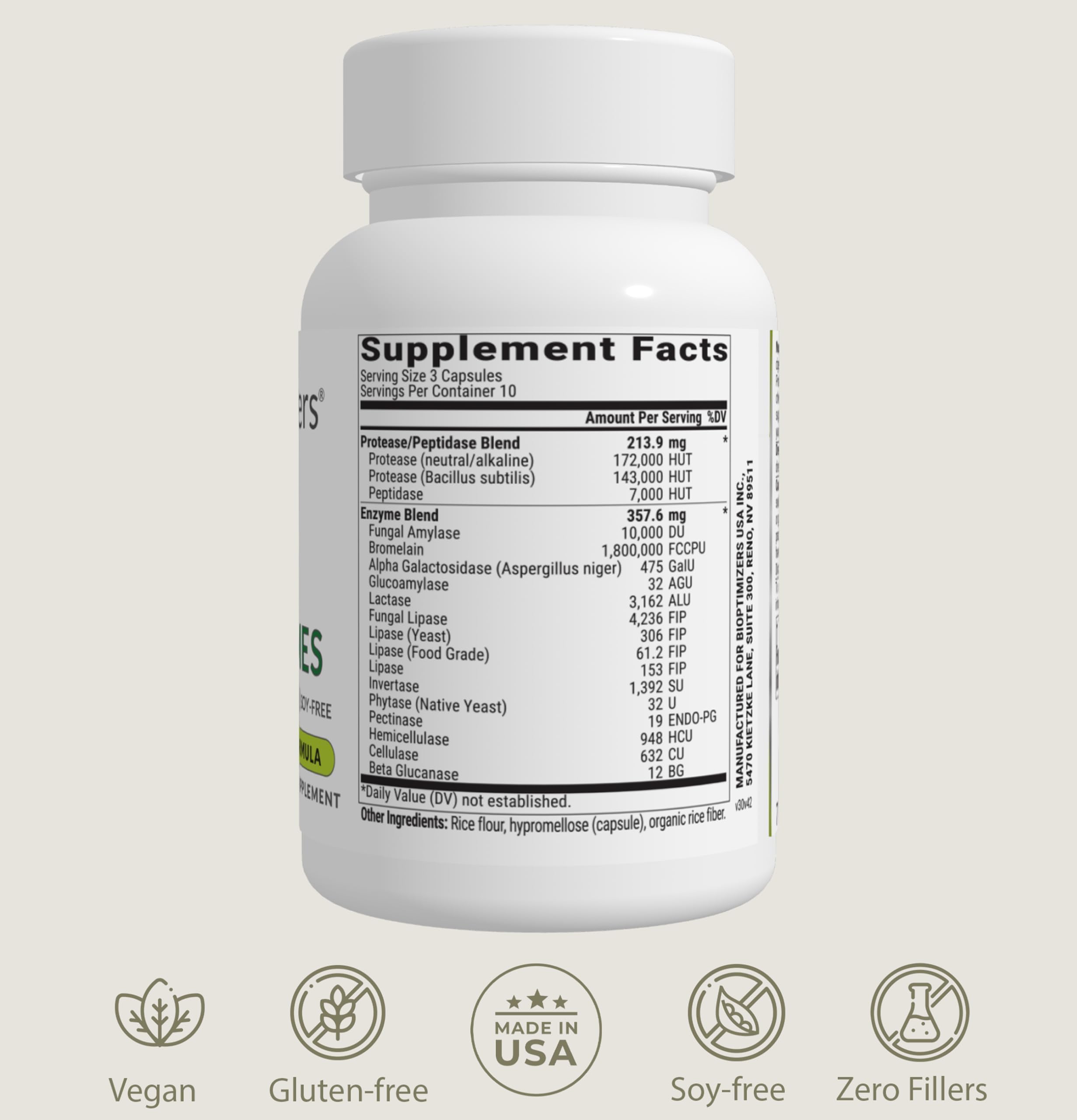 BIOptimizers MassZymes – performance sportive possible avec meilleure digestion et récupération