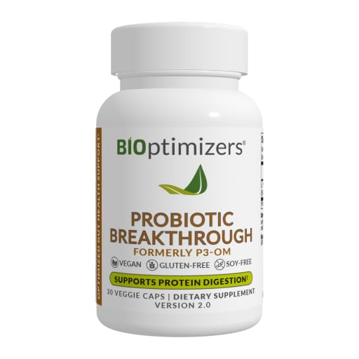 BIOptimizers Probiotic Breakthrough – capsules vegan favorisant la digestion et l'absorption des nutriments
