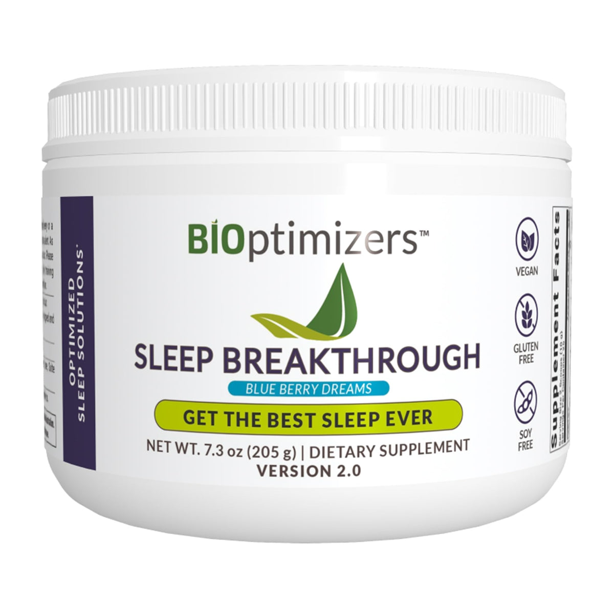 BIOptimizers Sleep Breakthrough boîte prête pour une routine nocturne sans mélatonine.
