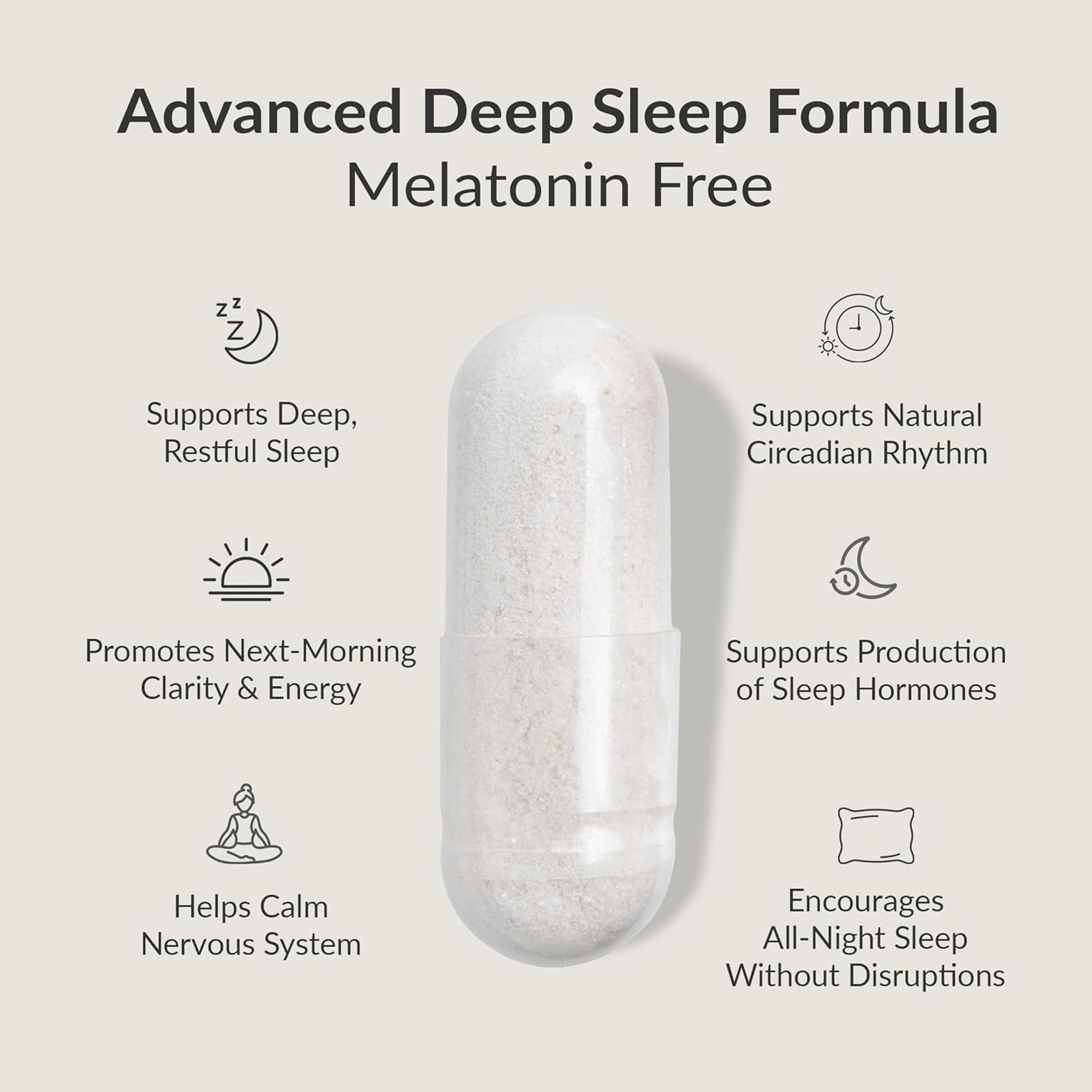 Formule sans gluten ni soja, BiOptimizers Sleep Breakthrough pour mode de vie vegan.