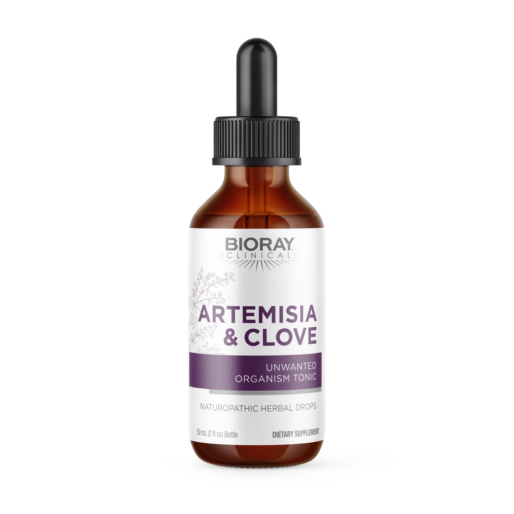 BIORAY Artemisia & Clove — flacon gouttes, soutien digestif potentiel en usage quotidien